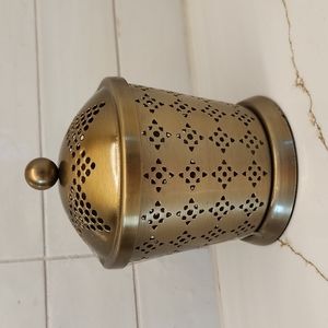 Opalhouse designed with jungalow, small bronze canister 5" H x 4" W